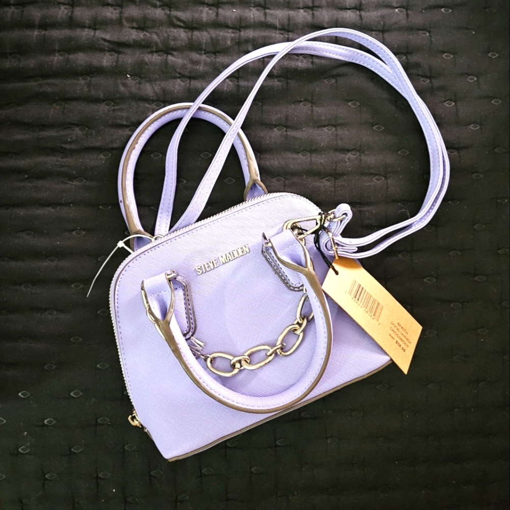 Brand New lilac leather Steve Madden mini bag
